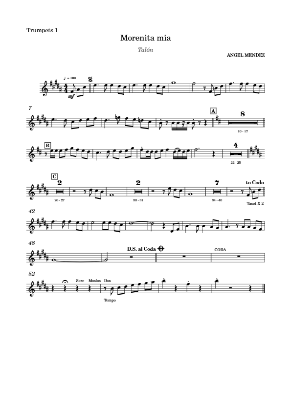 La imagen puede contener una previsualizacion de una partitura